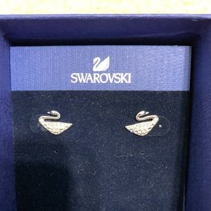 SWAROVSKI SWAN EARRINGS